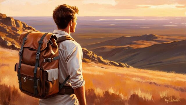 男の一人旅